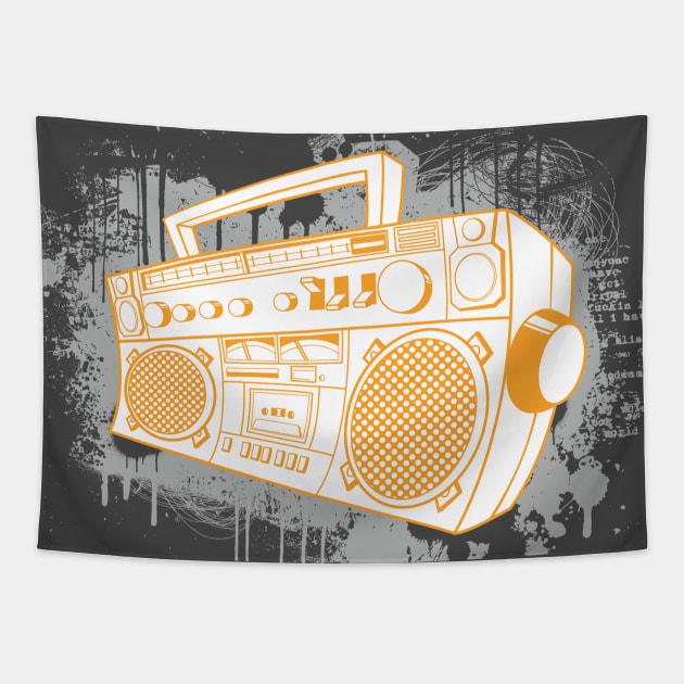 GHETTO BLASTER Tapestry by trev4000