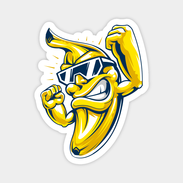 Cool Dude Banana Magnet by Starquake