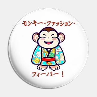 Monkey fashion fever Pin