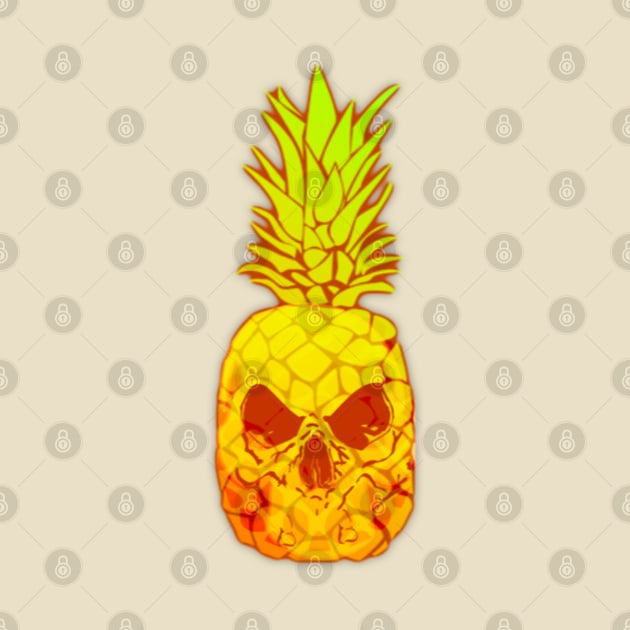 Pineapple Skull by BoneArtPetite