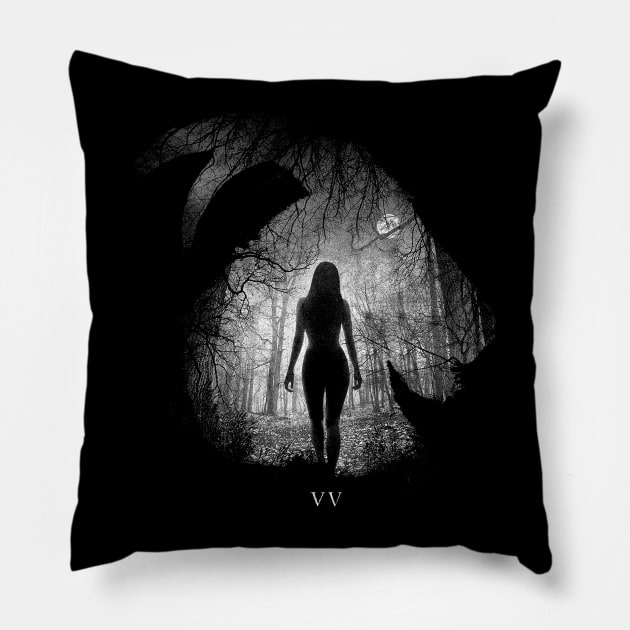 I Will Guide Thy Hand Pillow by DarkArtsnCrafts