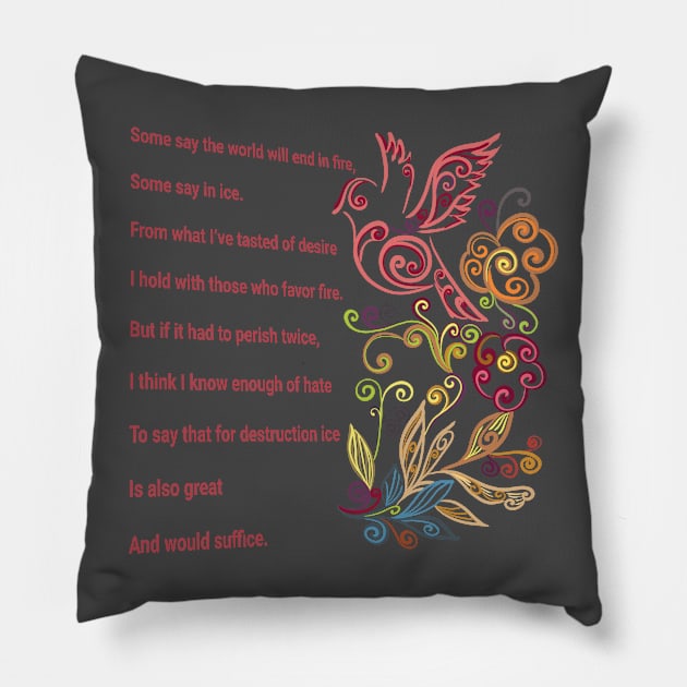 beautiful image with beautiful verse Pillow by Lunika