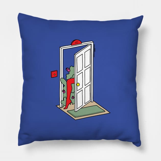 Door to mysteries Pillow by magyarmelcsi