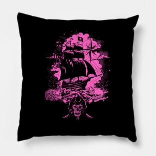 Ghost Pirate Ship Pillow