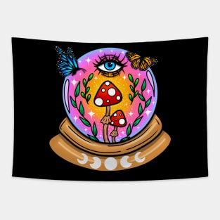 Third eye crystal ball Tapestry