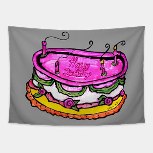 Birth Day Cake Tapestry