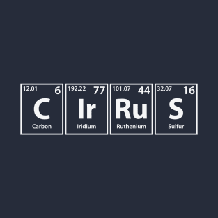 Cirrus (C-Ir-Ru-S) Periodic Elements Spelling T-Shirt