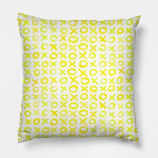 Xoxo valentine's day - yellow Pillow