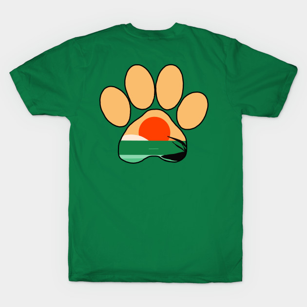 Disover Tropical Paw Print - Paw - T-Shirt