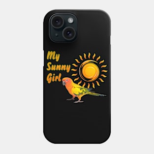 Sun Conure Parrot Sunny Sunshine Girl Phone Case