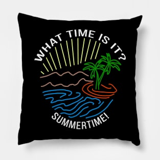 What time is it? Summertime! Pillow