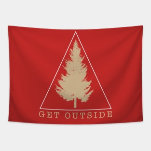 Get Outside Logo Tapestry