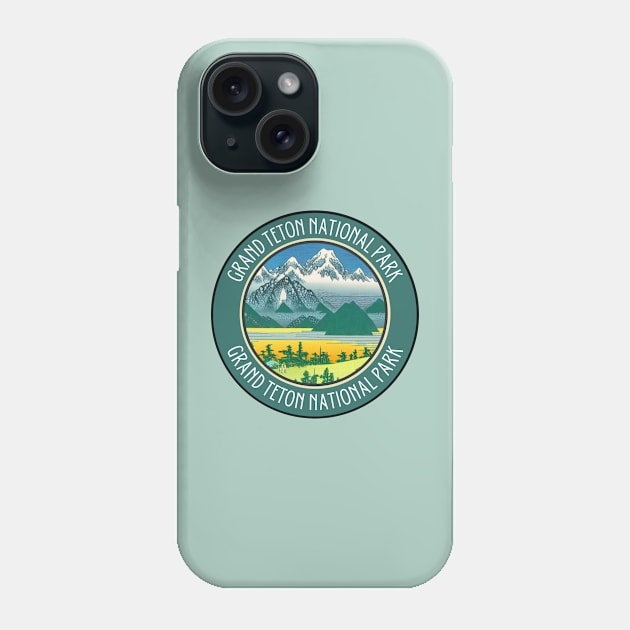 Beautiful Green Grand Teton National Park Phone Case by Mochabonk