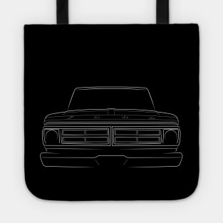 1971 Ford F-100 - front stencil, white Tote