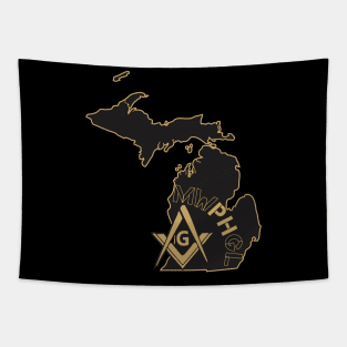 MWPHGLMI - Black & Gold Tapestry