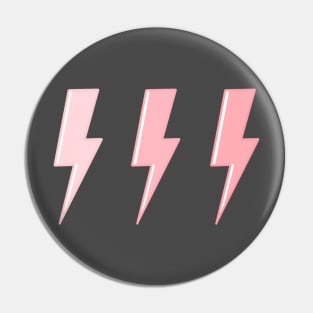 Pink lightning bolts Pin