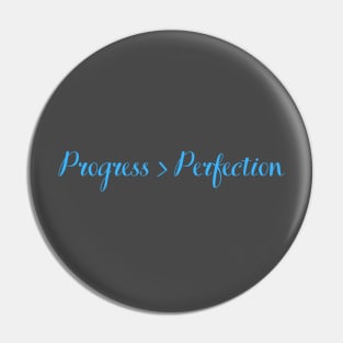 Quote, progress over perfection Pin