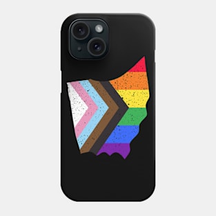 Ohio State Pride: Embrace Progress with the Progress Pride Flag Design Phone Case