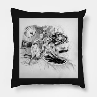 Nurse Ben - Drawing by Avril Thomas - Adelaide / South Australia Artist Pillow