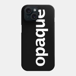 Typography Opaque White Phone Case