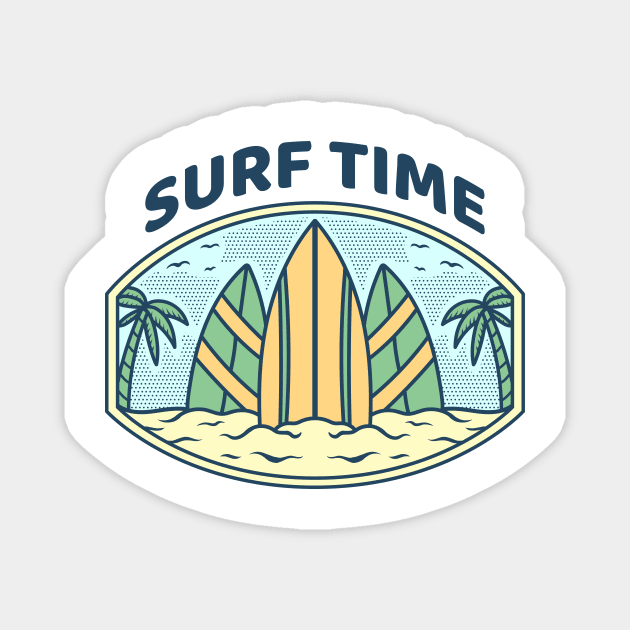 Surf Time Magnet by Localhost