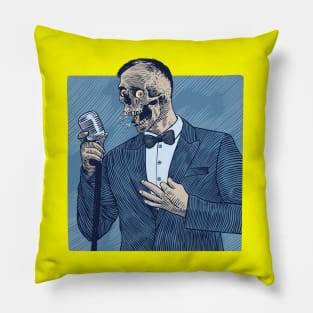 Jazz Skull Pillow