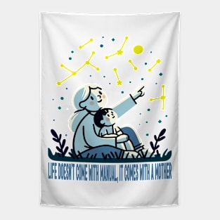 Stargazing Mom's Guiding Light Tapestry