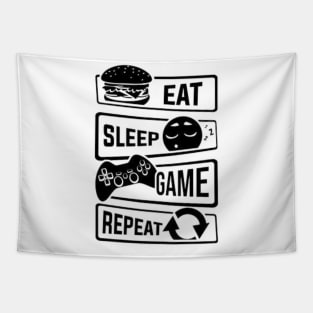 eat sleep game repeat Tapestry