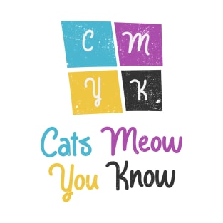 CMYK Colors Cat Joke T-Shirt