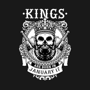 king are born in january 17 T-Shirt