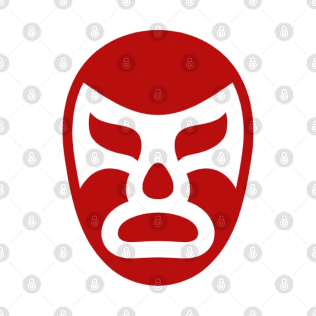 Lucha Mask Symbol (red) (Lucha Libre) (Pro Wrestling) by wls