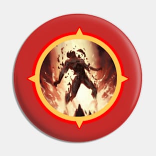 Pyromancer Eruption Logo Pin