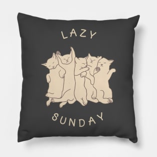 Lazy Sunday - Sleeping Cat Pillow