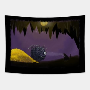 Beholder With A Friend Tapestry