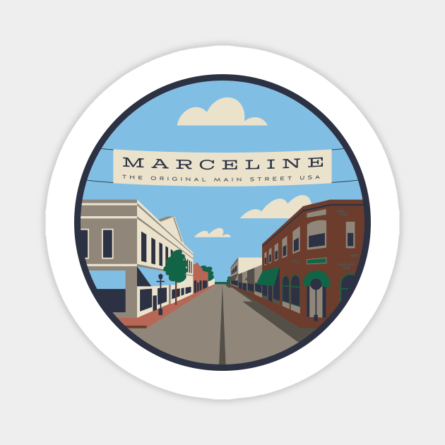 Marceline: The Original Main Street USA Magnet by AaronHGoldbergDisney