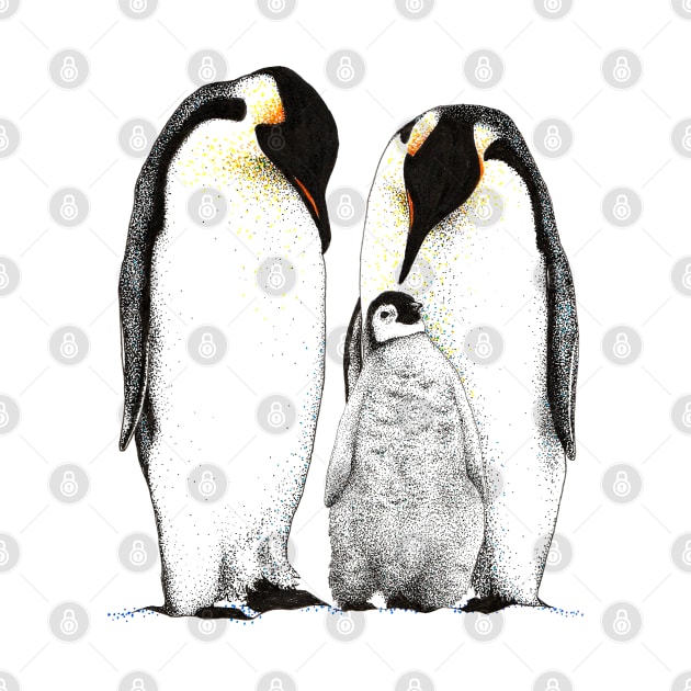 Penguin Family by samanthagarrett