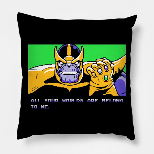 All Your Worlds Are Belong To Me Pillow by adho1982