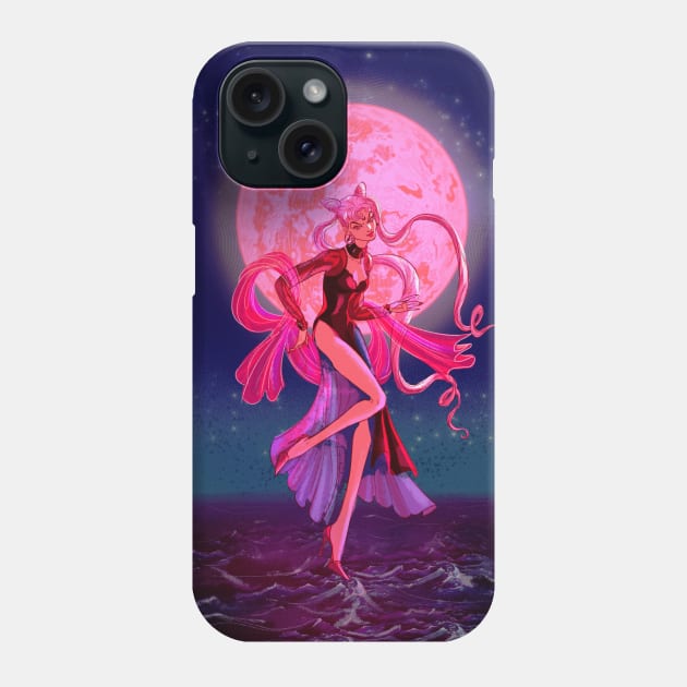 Black Lady Phone Case by Fatima Wajid