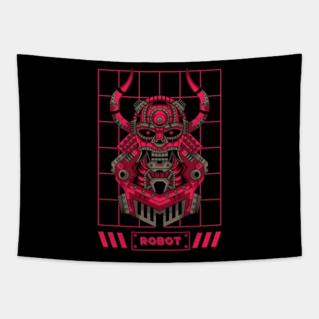 robot Tapestry by imkram2x