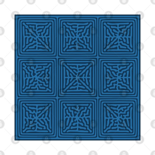 Turing Pattern Blocks (Blue) by John Uttley