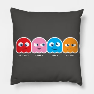 Pacman Ghosts Pillow