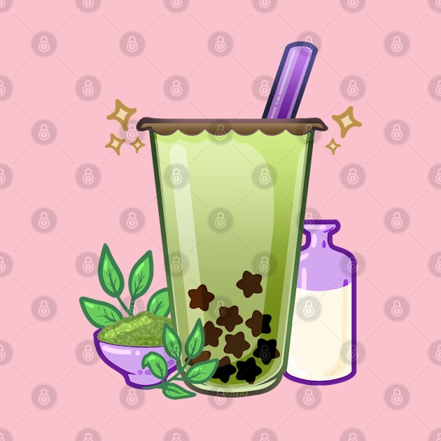 Matcha Boba by Ranefea