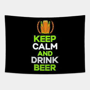 Keep Calm and Drink Beer Tapestry