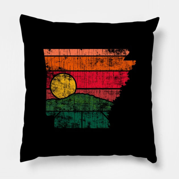 Arkansas Sunrise Pillow by rt-shirts