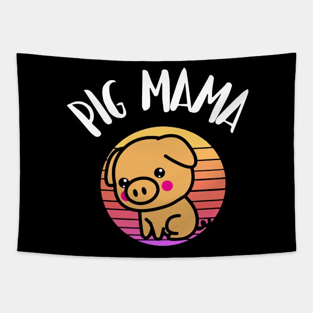 PIG MAMA Tapestry by CloudyStars