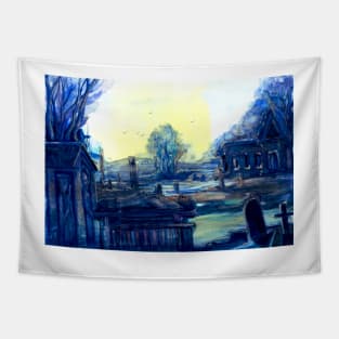 Gothic English Churchyard Tapestry