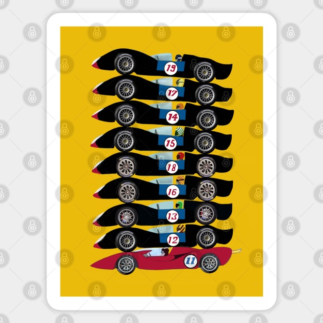 Car Acrobatic Team - Speed Racer - Sticker | TeePublic