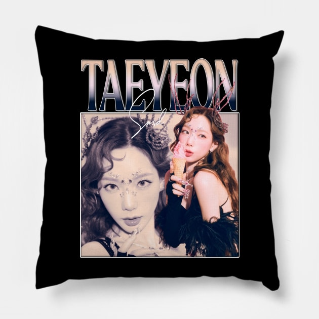 SNSD TAEYEON BOOTLEG Pillow by Vinsgraphic 