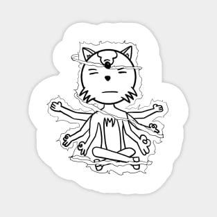 Trunks the Cat Inner Peace Magnet