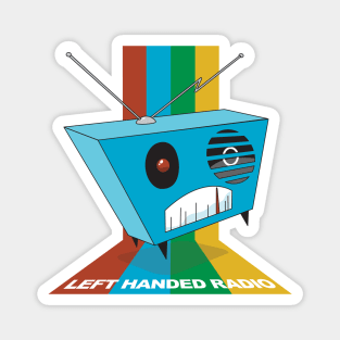 Left Handed Radio Rainbow Design Magnet